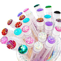 Glitter Mascara Brushes With Tube 5pcs