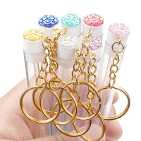 Diamond Tube Glitter Mascara Brush With Ring