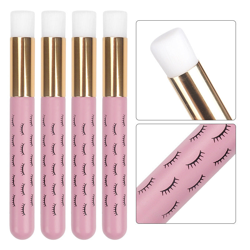 Eyelash Extension Cleaning Brush With Eyes Print