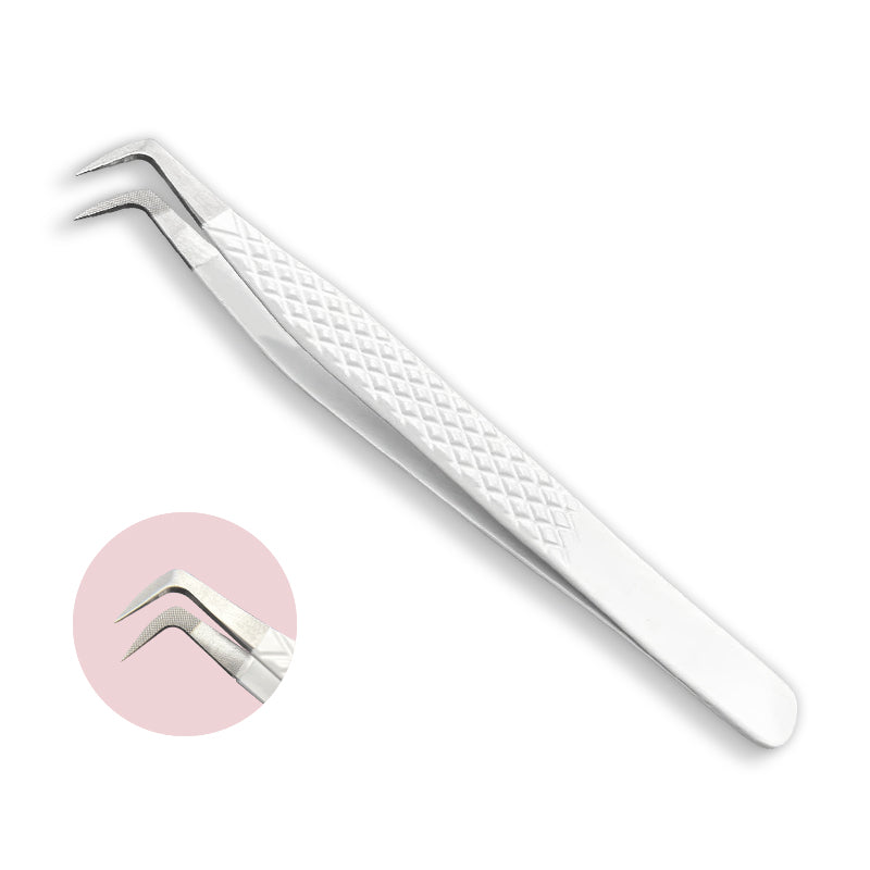 Fiber Tip L Shape Lash Tweezer