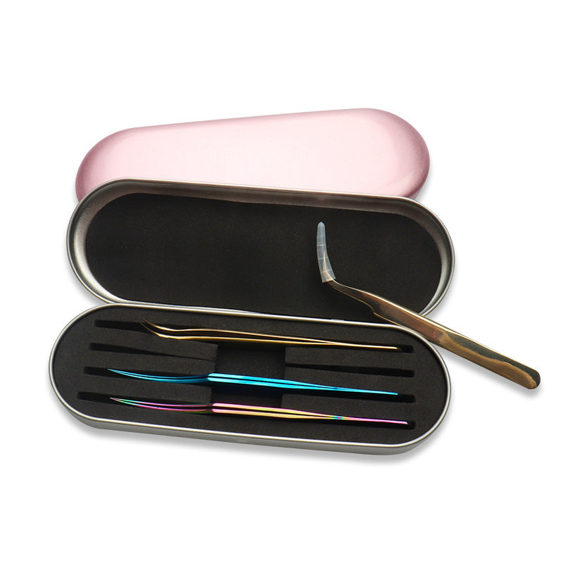 Lash Tweezer Pink Box With 4 Slots