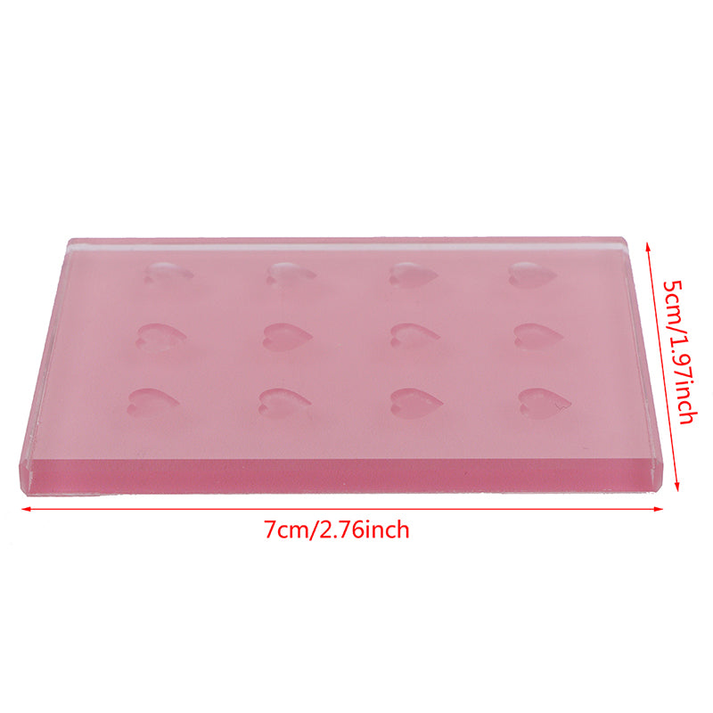 Pink Glass Lash Glue Pallet