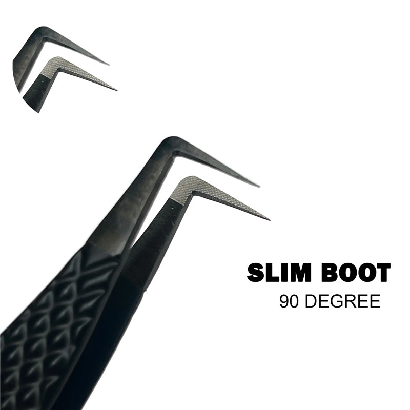 Diamond Slime Boot 90 Degree Fiber Tip Tweezer